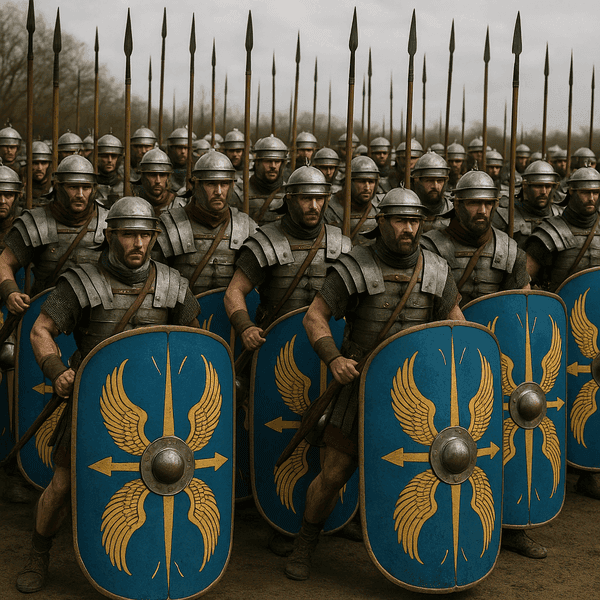 Rímski auxiliári v bojovej formácii